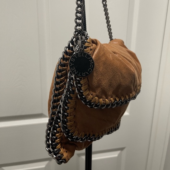 Stella McCartney Brown Suede Chain Purse- Falabella Shoulder Bag - Picture 2 of 14